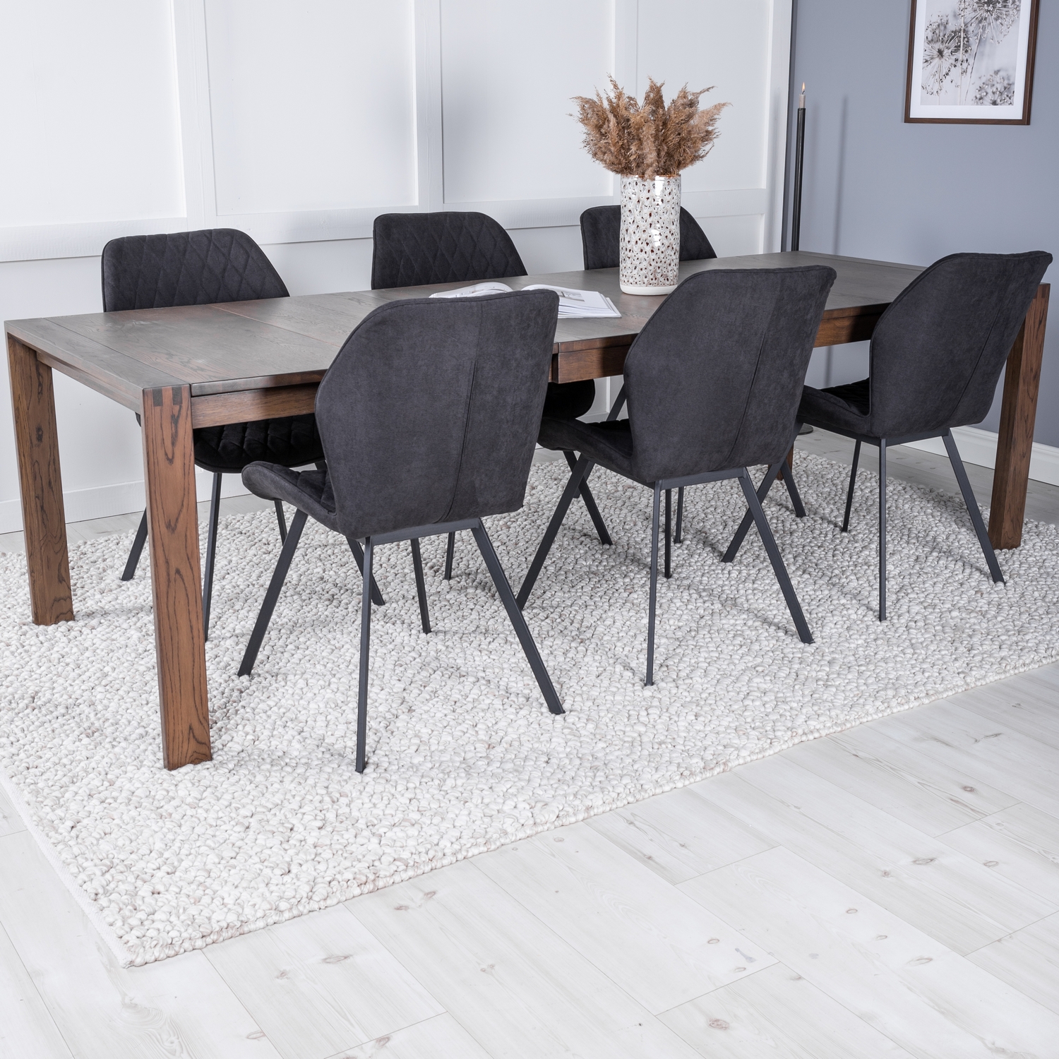 Matgrupp Venture Home Shy med 6 Geneva Matstolar