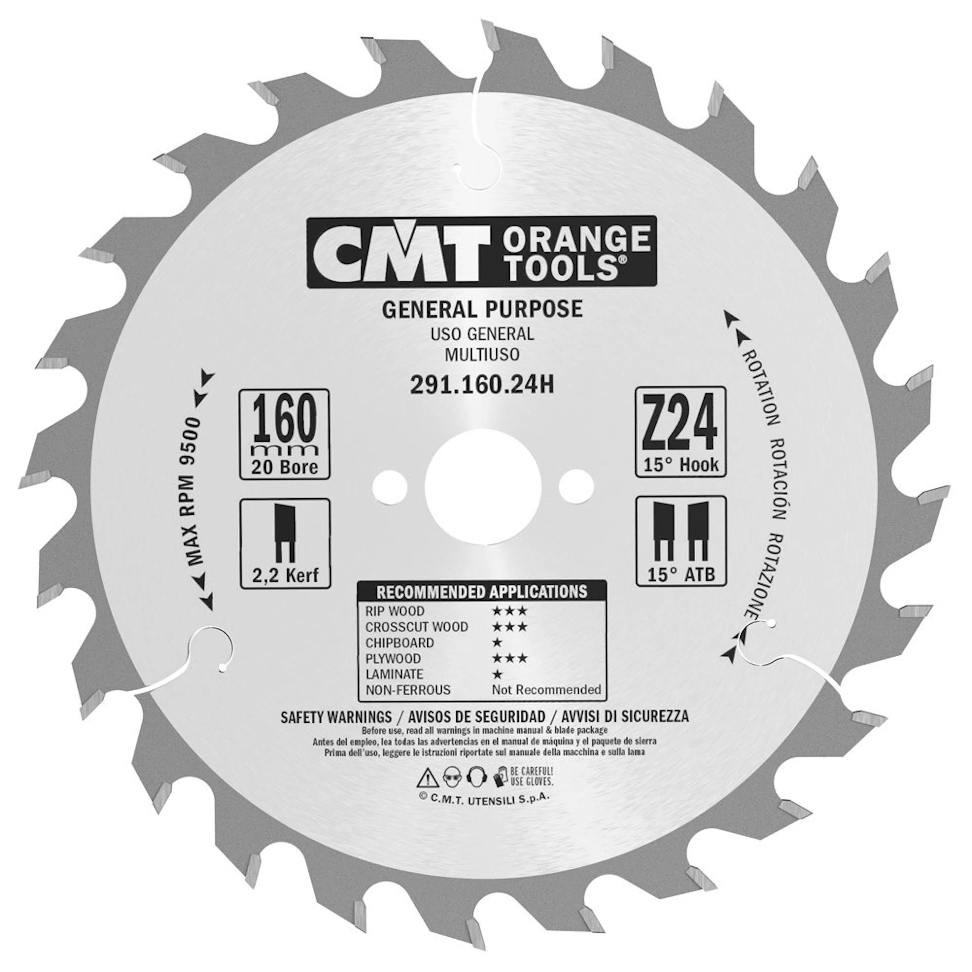 Sågklinga CMT Orange Tools Kapning/Klyvning