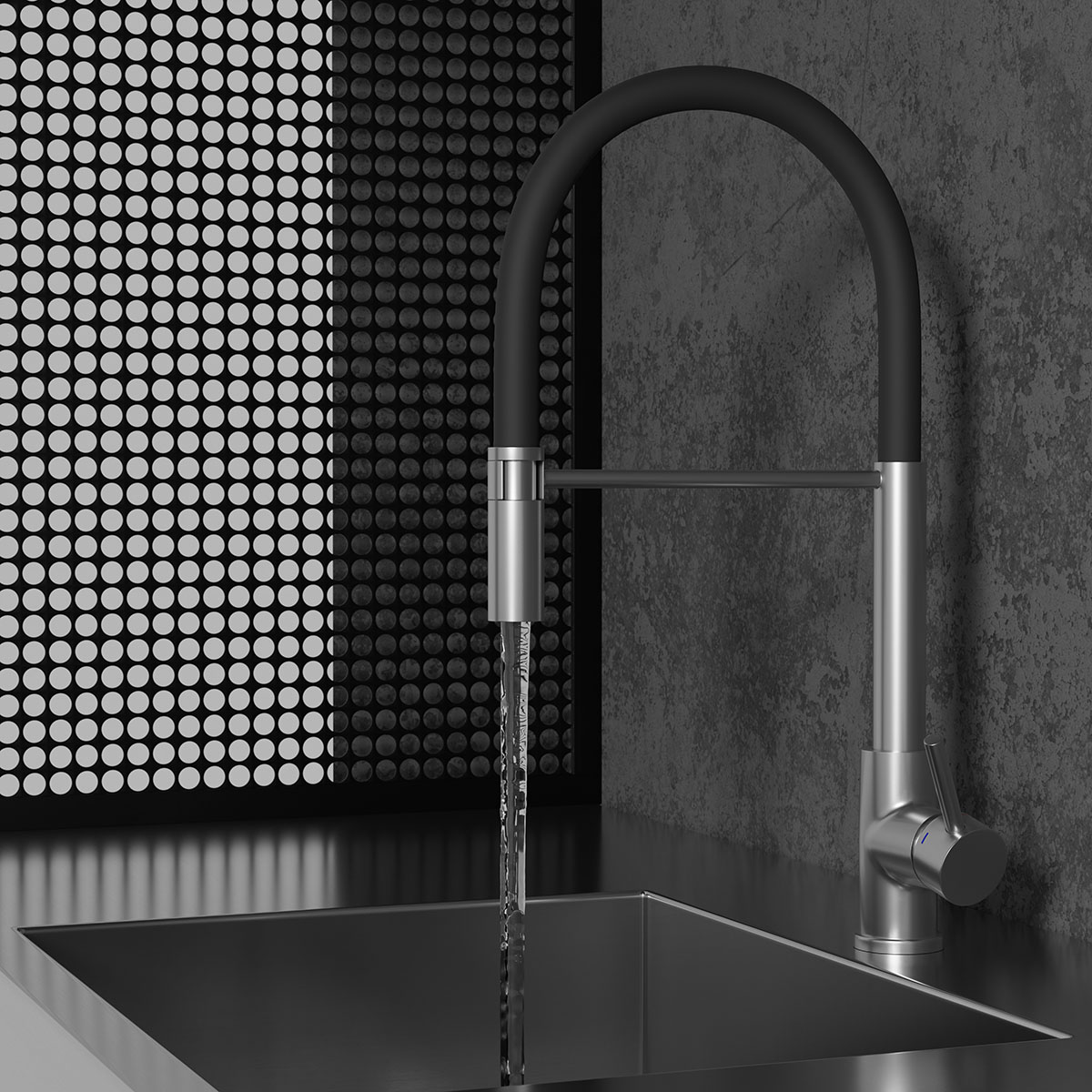 Köksblandare Scandtap Steel Pro Rostfritt Stål