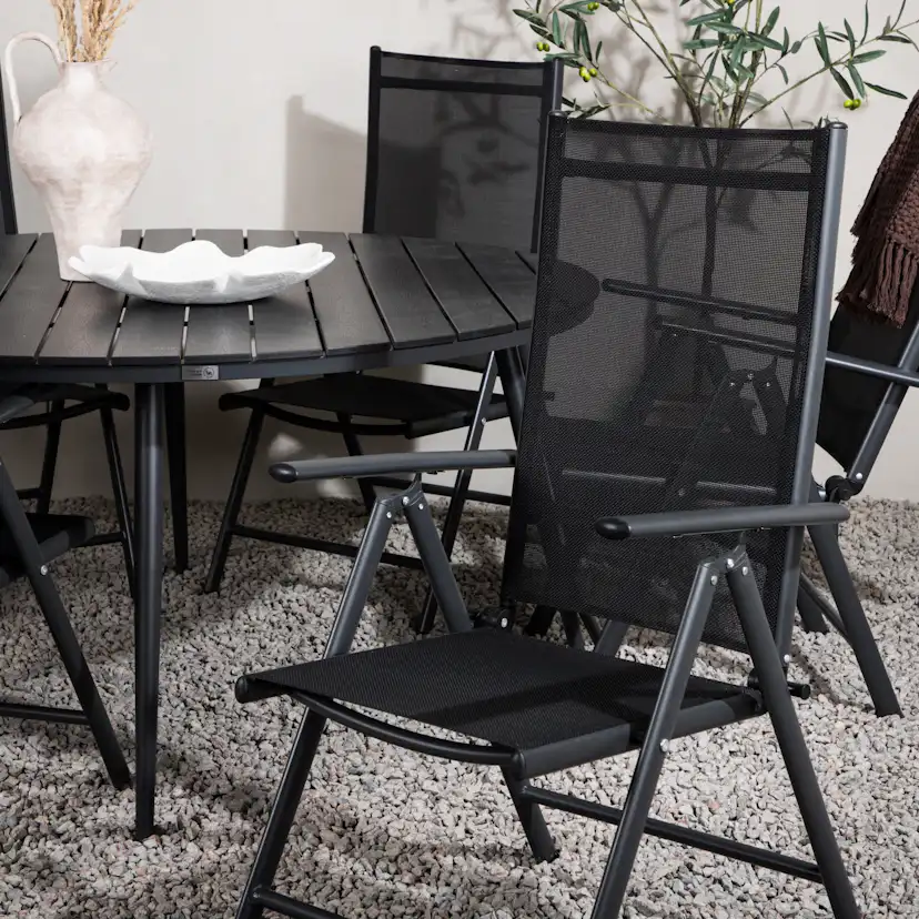 Matgrupp Venture Home Break Matgrupp Utomhus Rund 150 cm med 6 Break Positionsstol