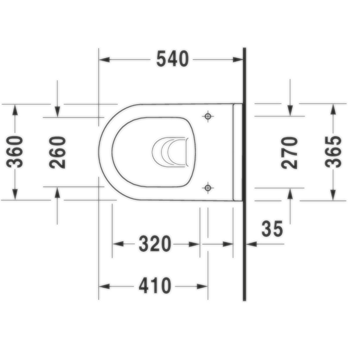 Vägghängd Toalettstol Duravit Starck 3 Rimless