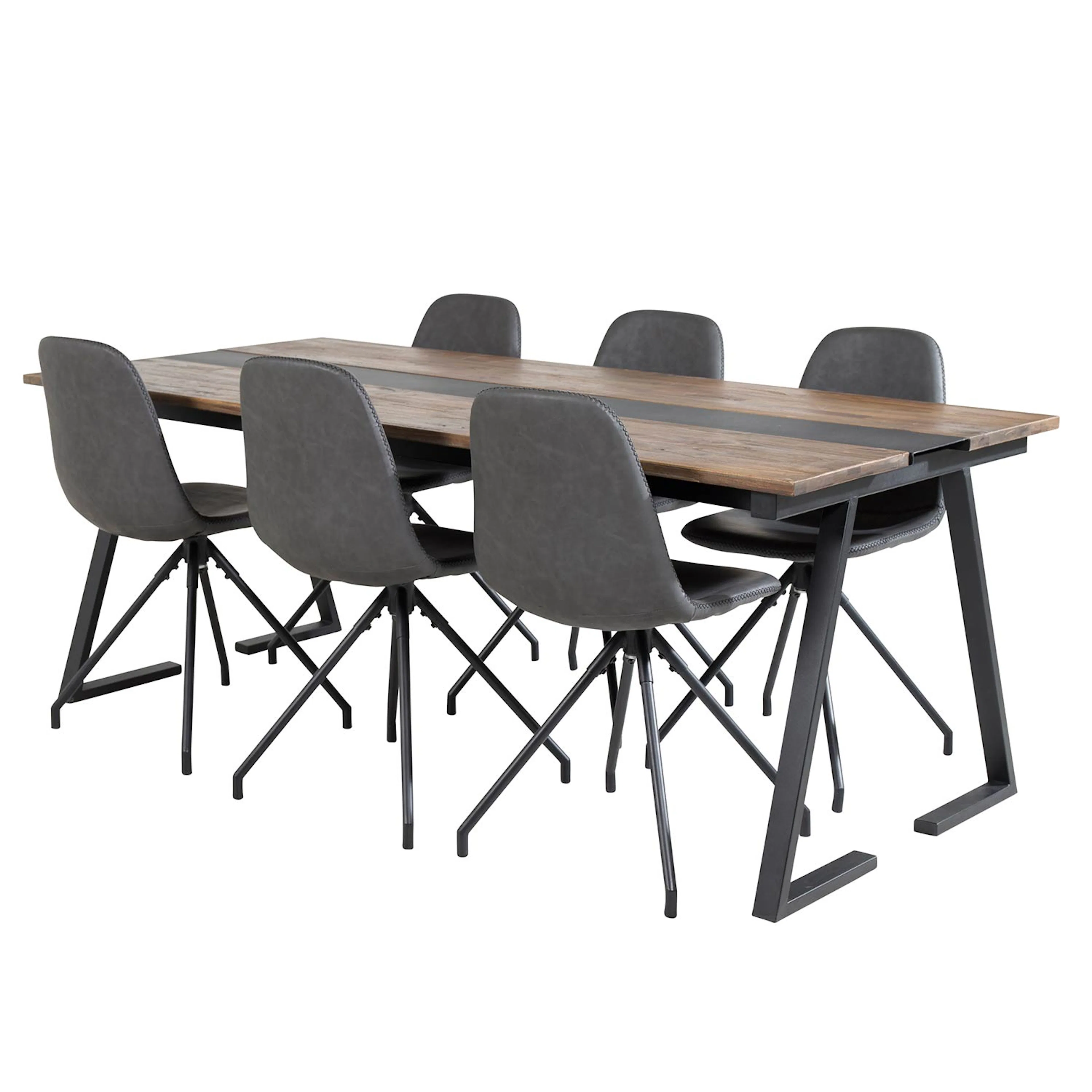 Teak/Svart