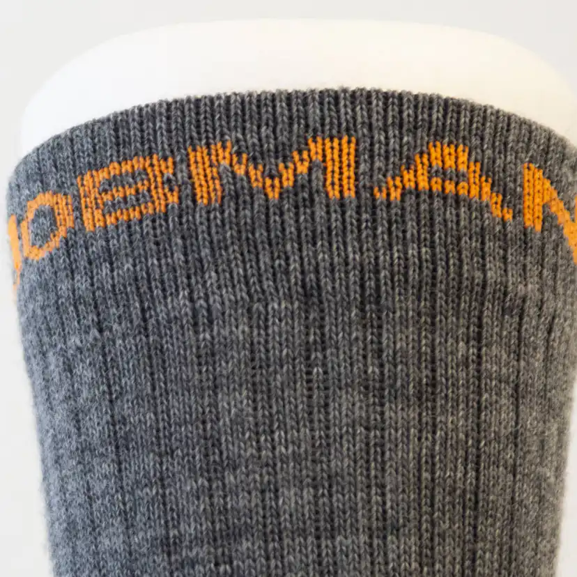 Socka Jobman Merino Tjock Mörkgrån/Svart