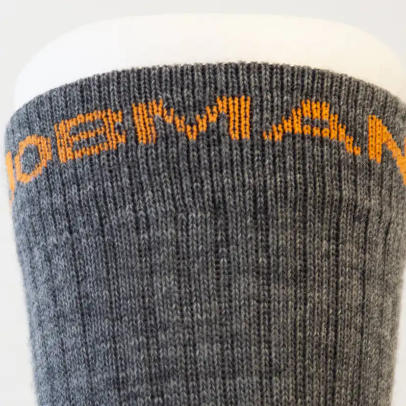 Socka Jobman Merino Tjock Mörkgrån/Svart