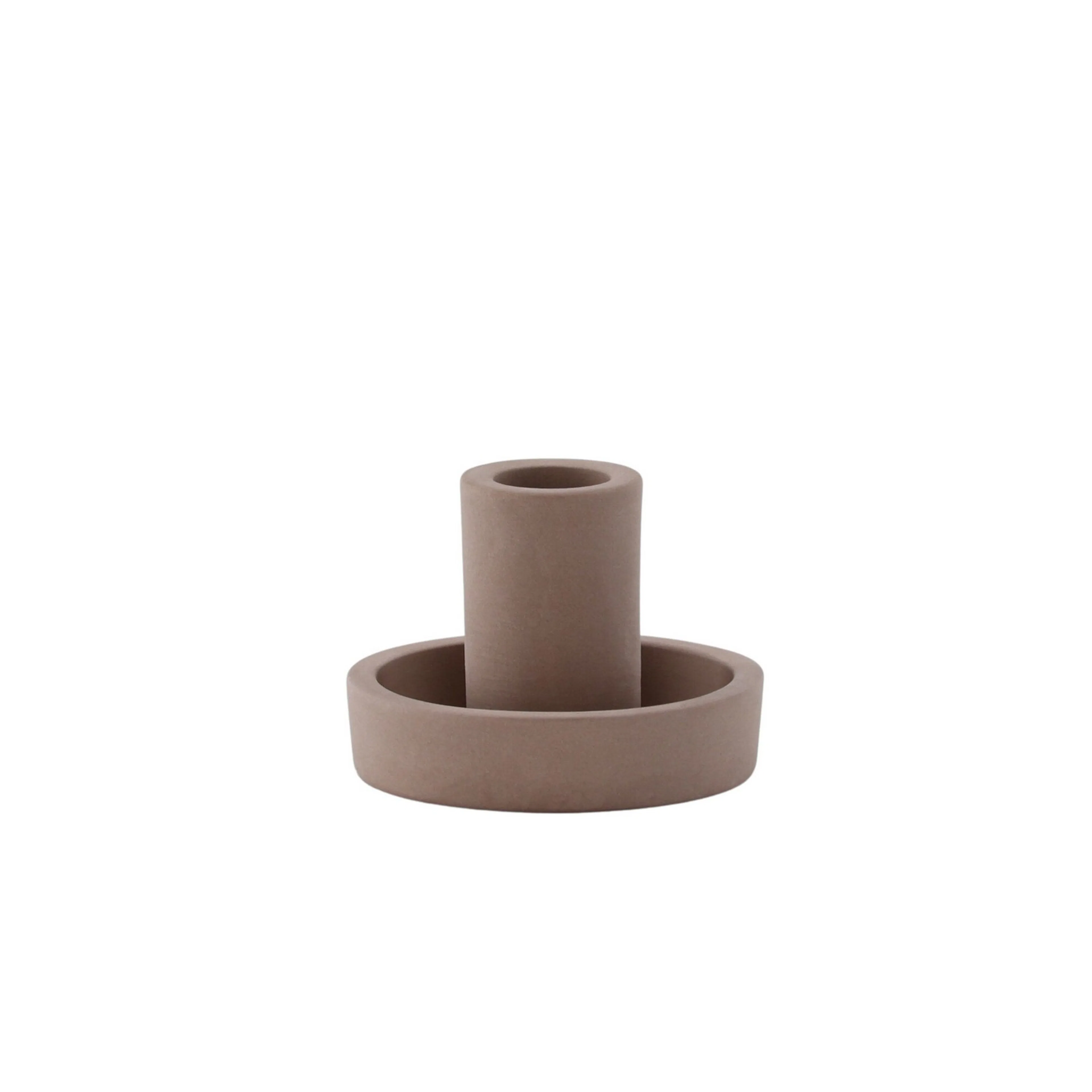 Ceco Candlestick - Brown - W11*6cm Brun