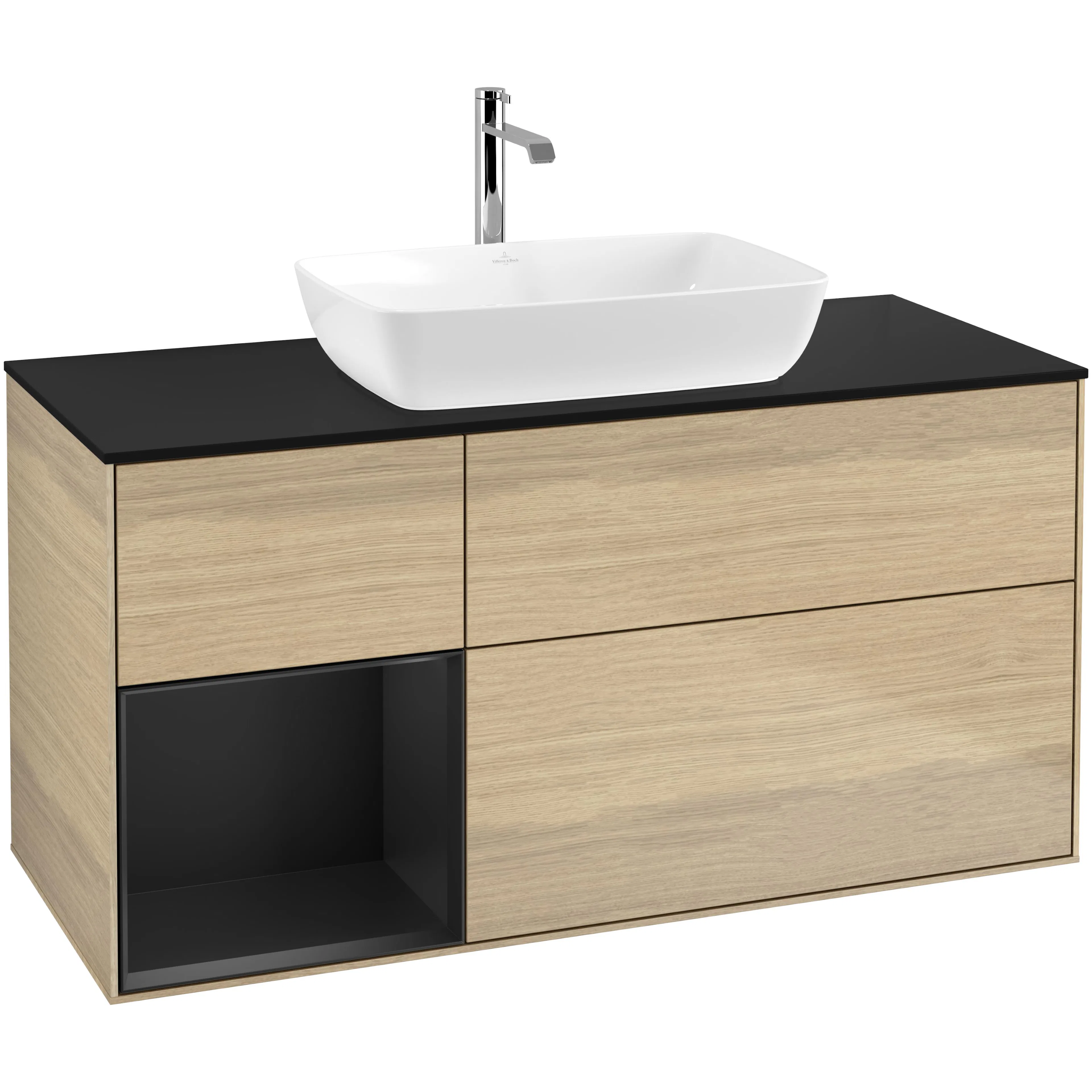 Tvättställsskåp Villeroy & Boch Finion med 3 Lådor Hylla och Bänkskiva för Fristående Tvättställ från Artis & Collaro