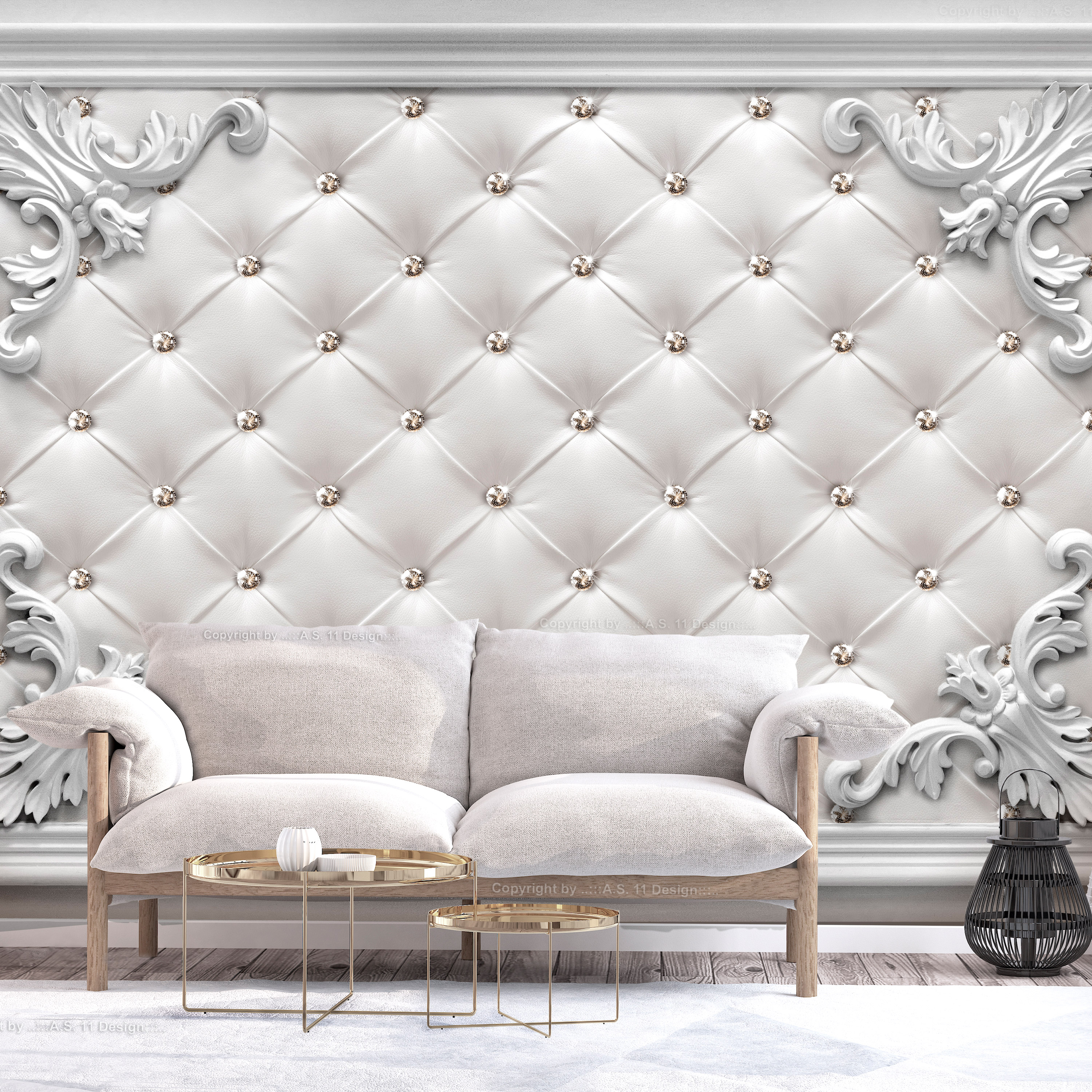 Fototapet Arkiio Självhäftande Quilted Leather