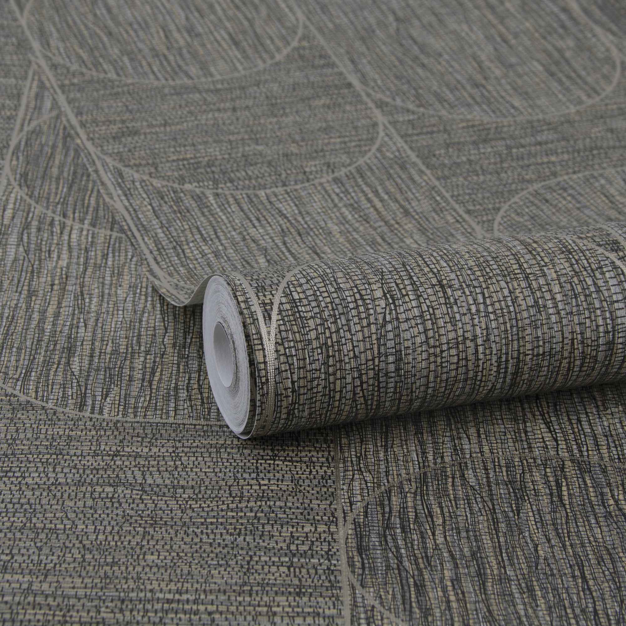 Tapet Sublime Geometrisk Grasscloth Brun 121129