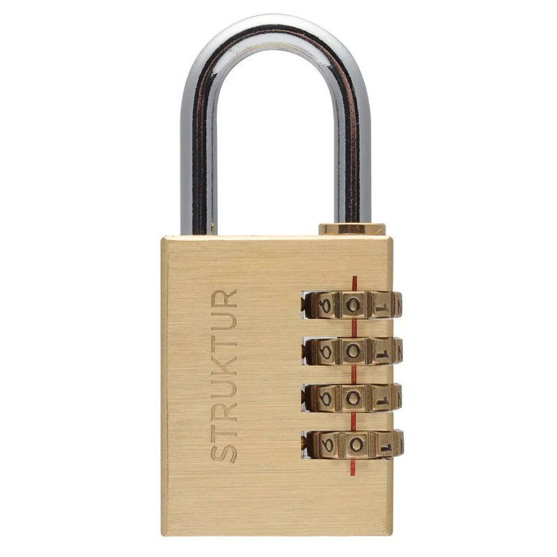 Kombinationshänglås Millers H Mässing