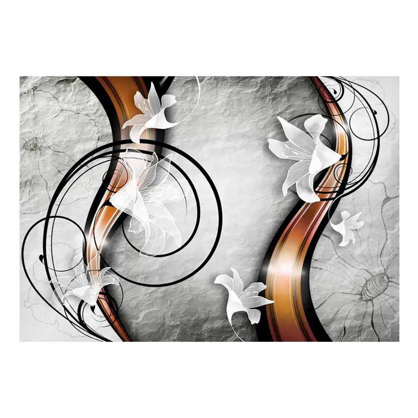 Fototapet Arkiio Lily On A Stone