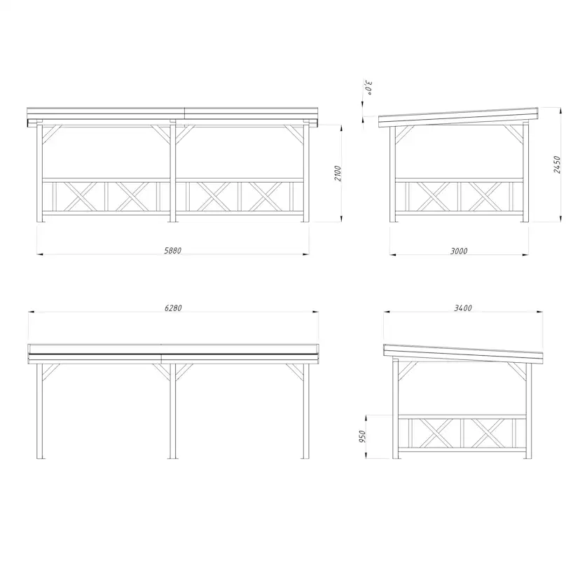 Lenna 16,6 m2 Set 307 NO Behandling: Obehandlad