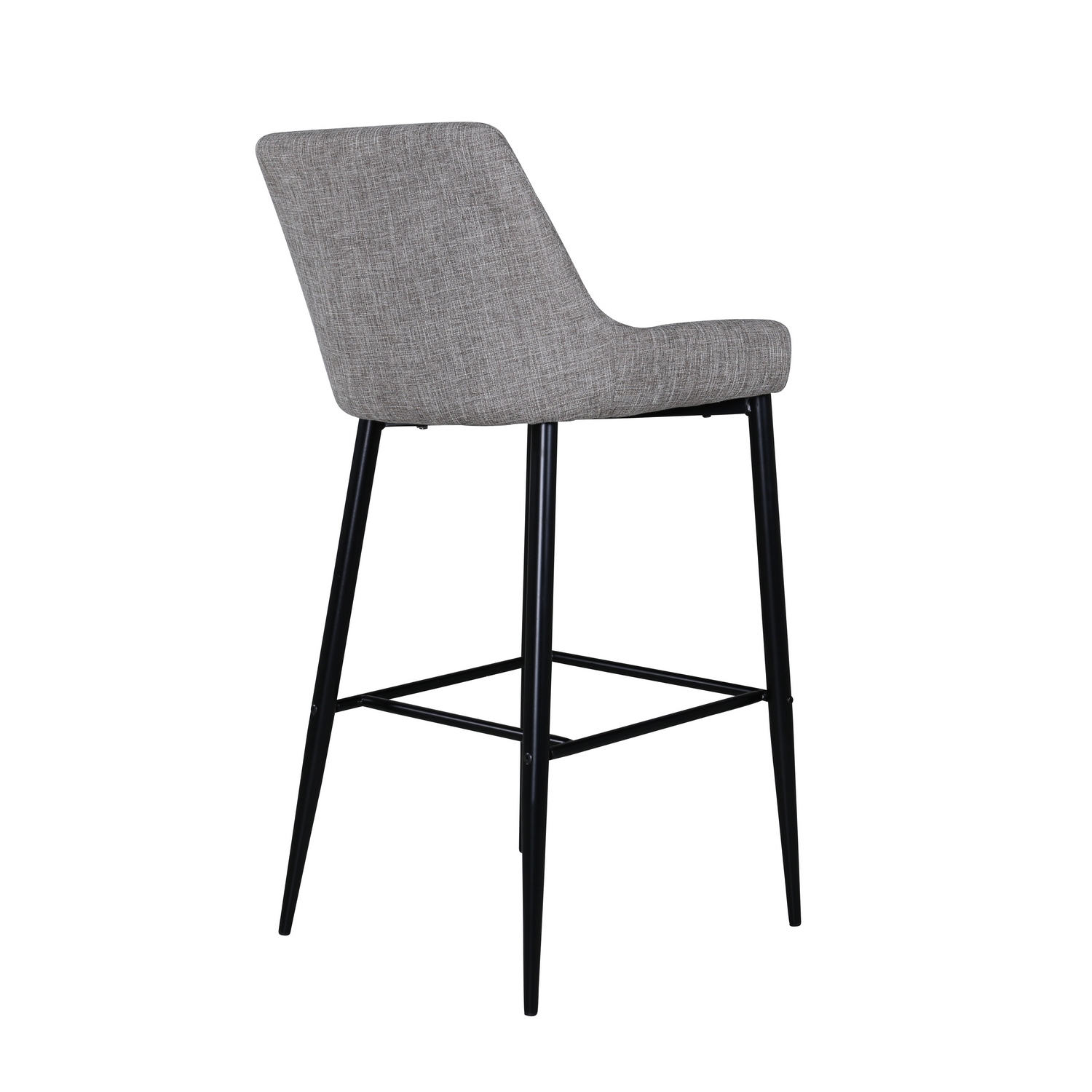 Plaza Bar Chair - Black / Beige Fabric (Polyester linen ) Beige/Svart