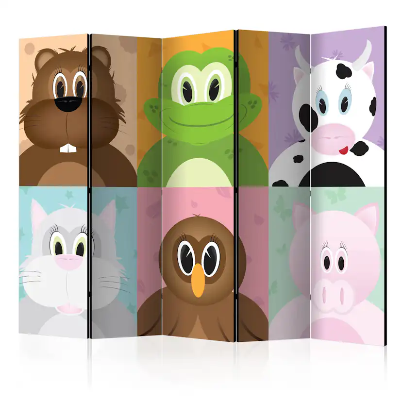Rumsavdelare Arkiio Cheerful Animals II 225x172 cm