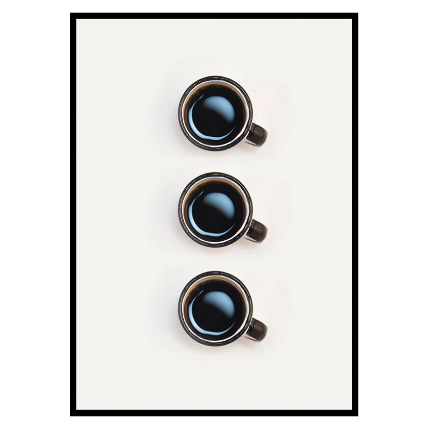 Poster Gallerix Three Cups Of Coffee