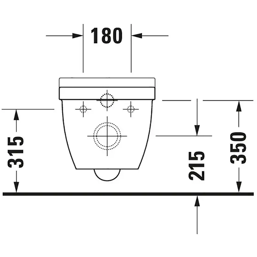 Vägghängd Toalettstol Duravit Starck 3 Rimless