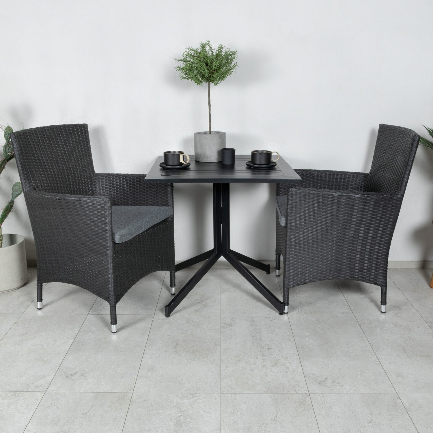 Cafégrupp Venture Home Wella med 2 Moli Trädgårdsstolar Utomhus