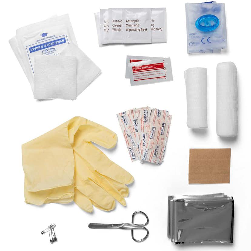 Första Hjälpen-väska Nexa FHD 39-delar Hårt Fodral Vit