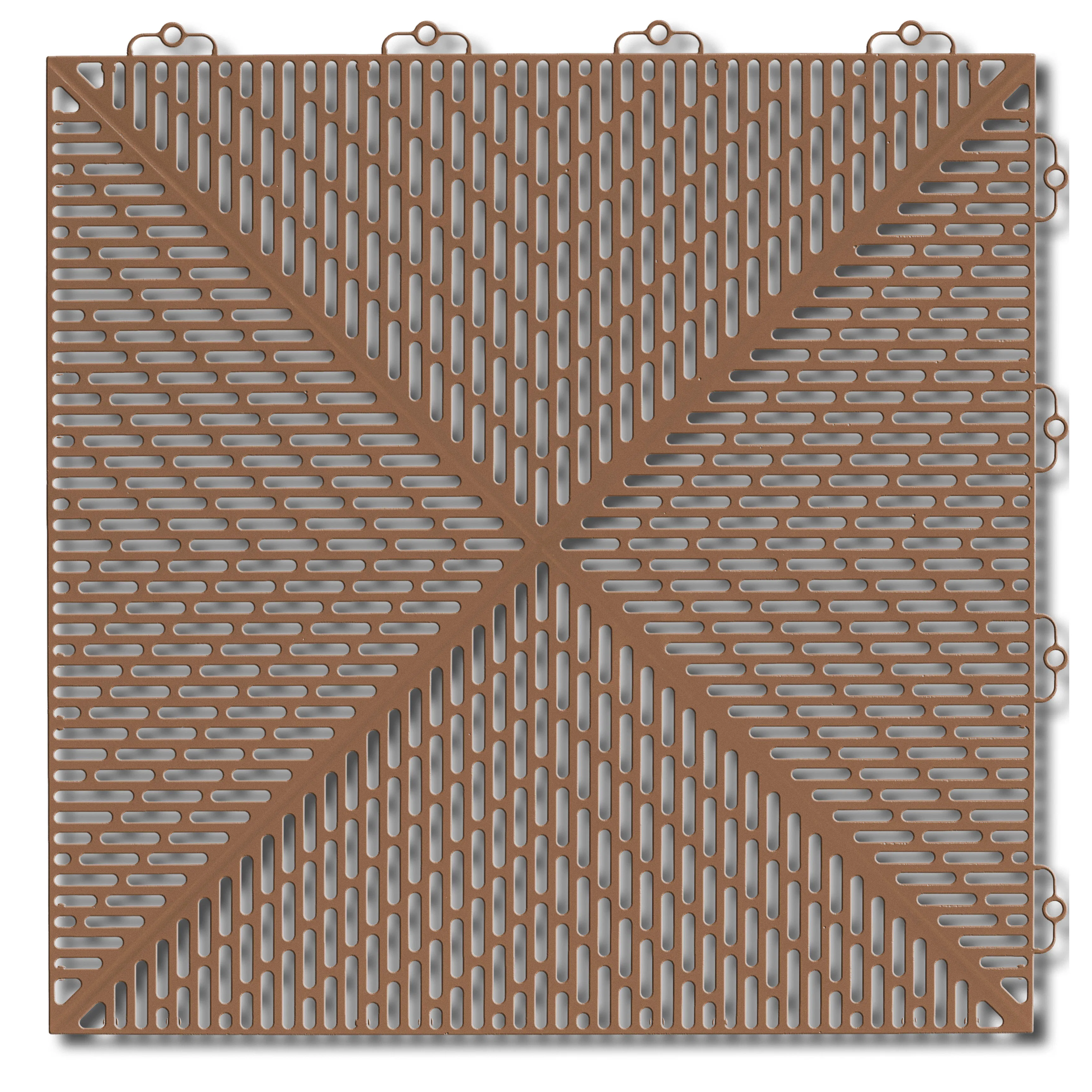 Golvplatta Bergo Unique Cedar Wood Golvtrall i Plast