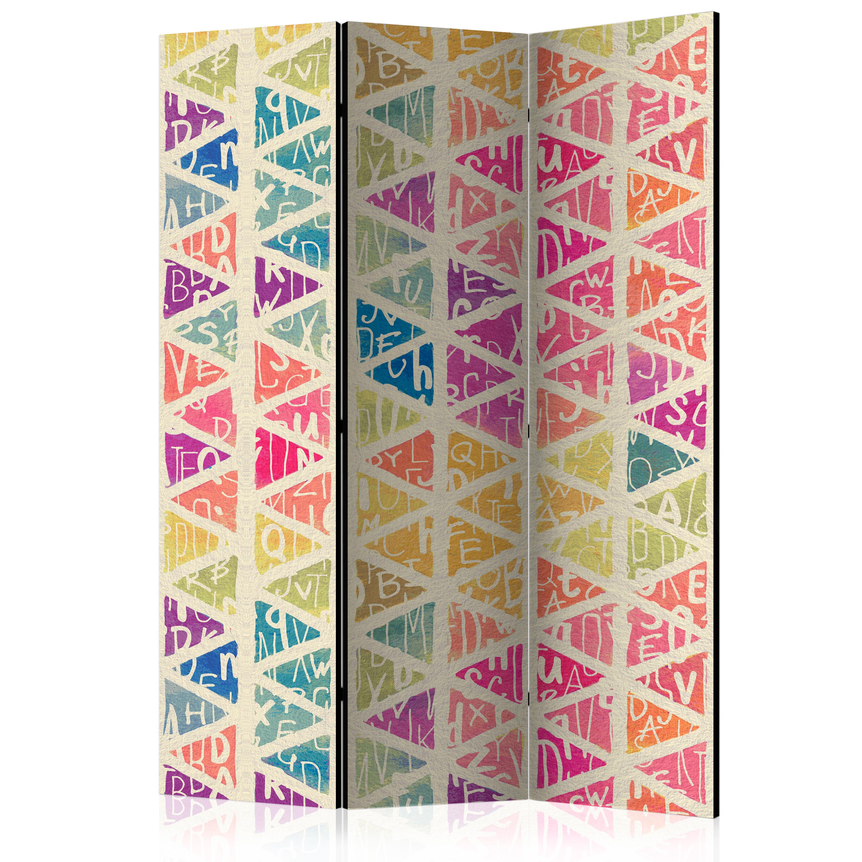 Rumsavdelare Arkiio Letters Nad Triangles 135x172 cm