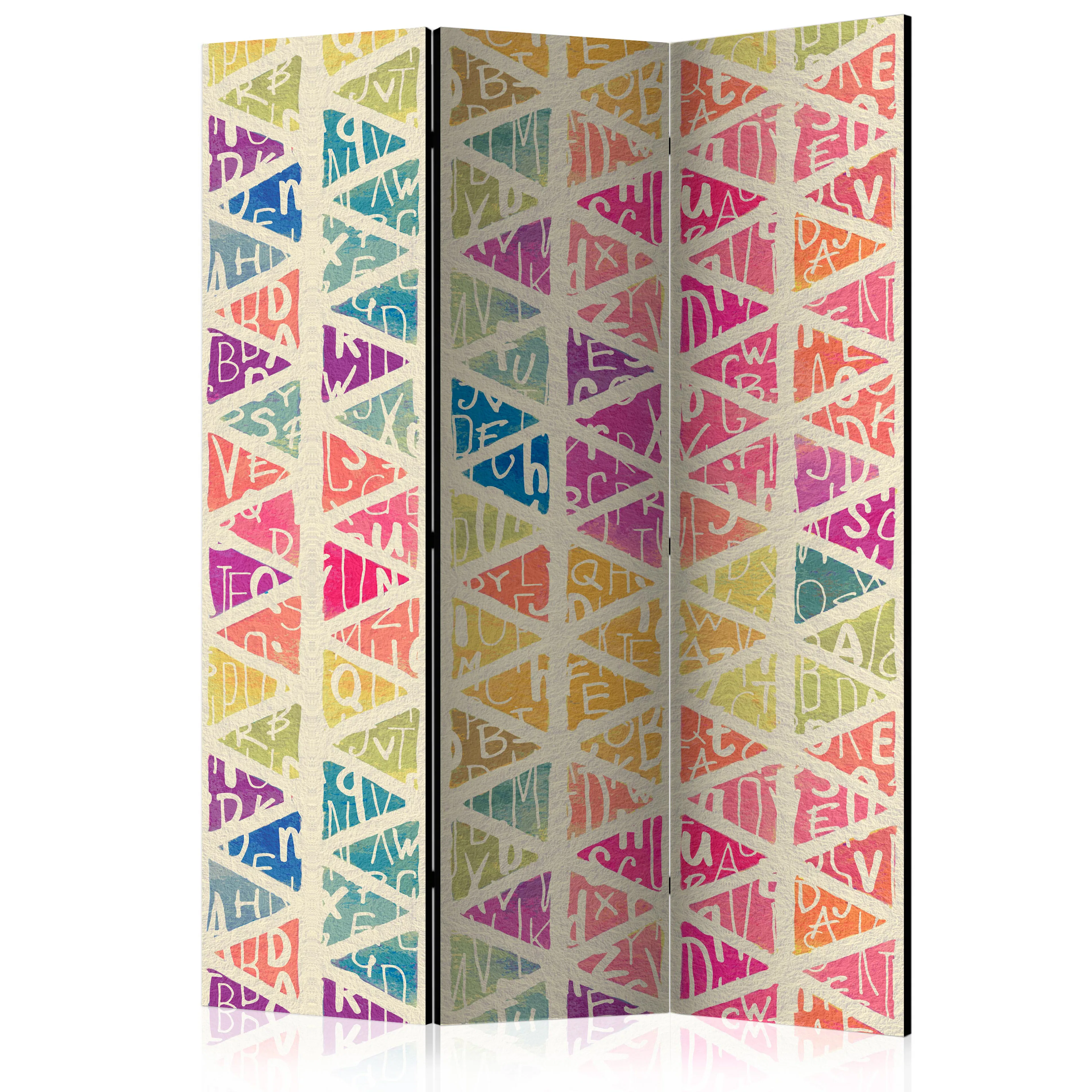 Rumsavdelare Arkiio Letters Nad Triangles 135x172 cm