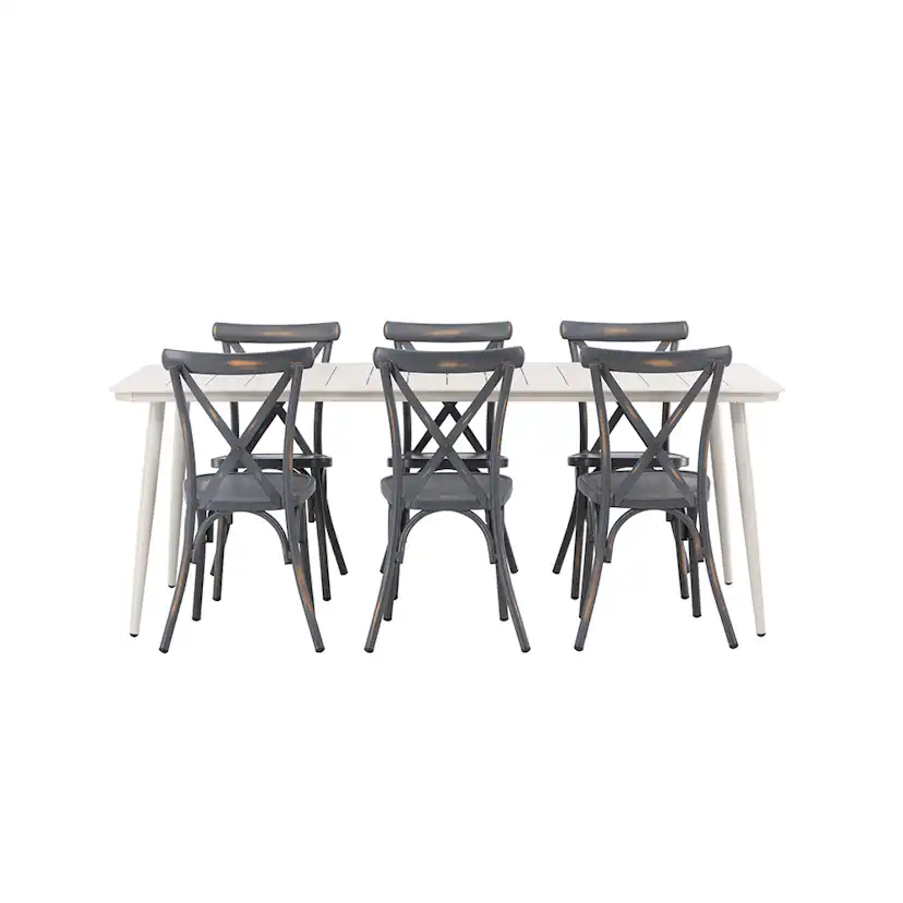 Matgrupp Venture Home Lina Bord med 6 Tablas Stolar