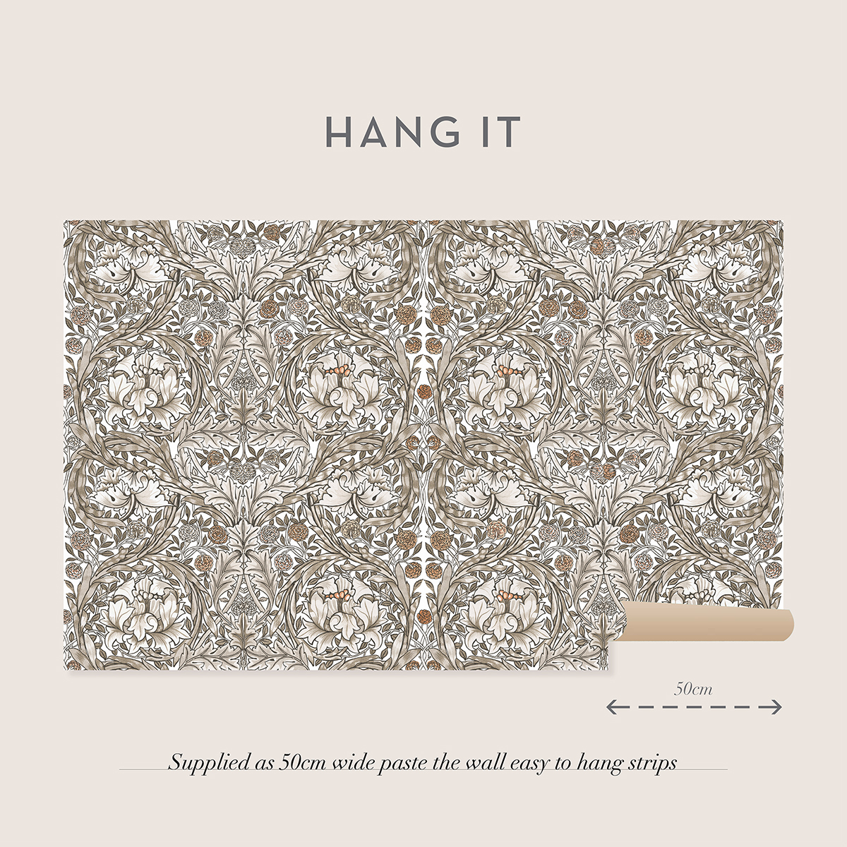 Fototapet William Morris At Home African Marigold Neutral