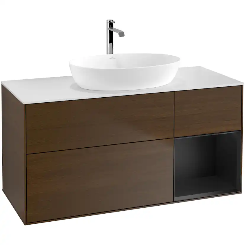 Tvättställsskåp Villeroy & Boch Finion med 3 Lådor Hylla och Bänkskiva för Fristående Tvättställ från Artis & Collaro