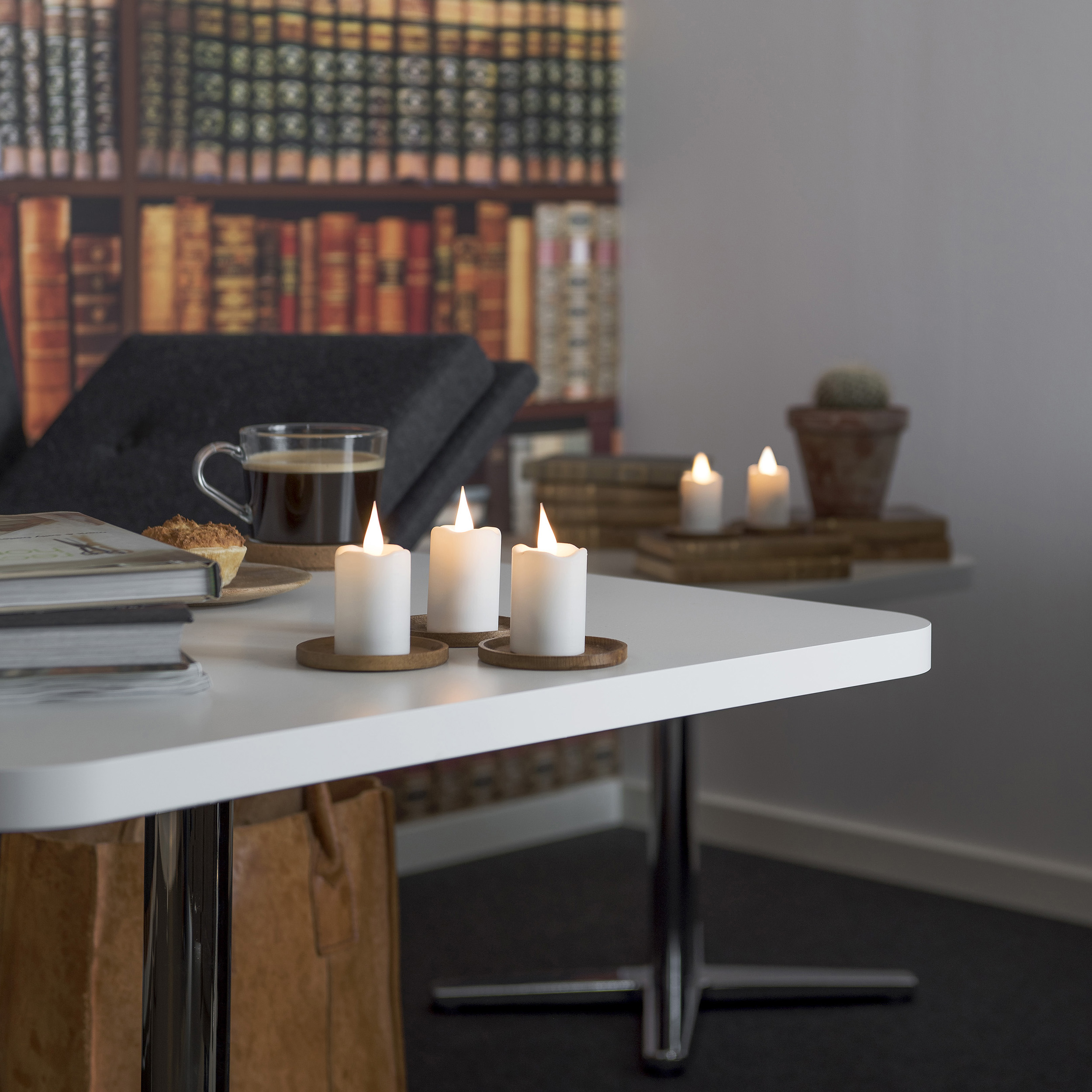 Värmeljus Gnosjö Konstsmide Laddningsbara 6 st