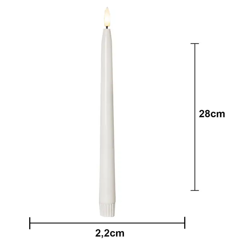 LED-Antikljus Star Trading Flamme Slim 2-pack Outdoor