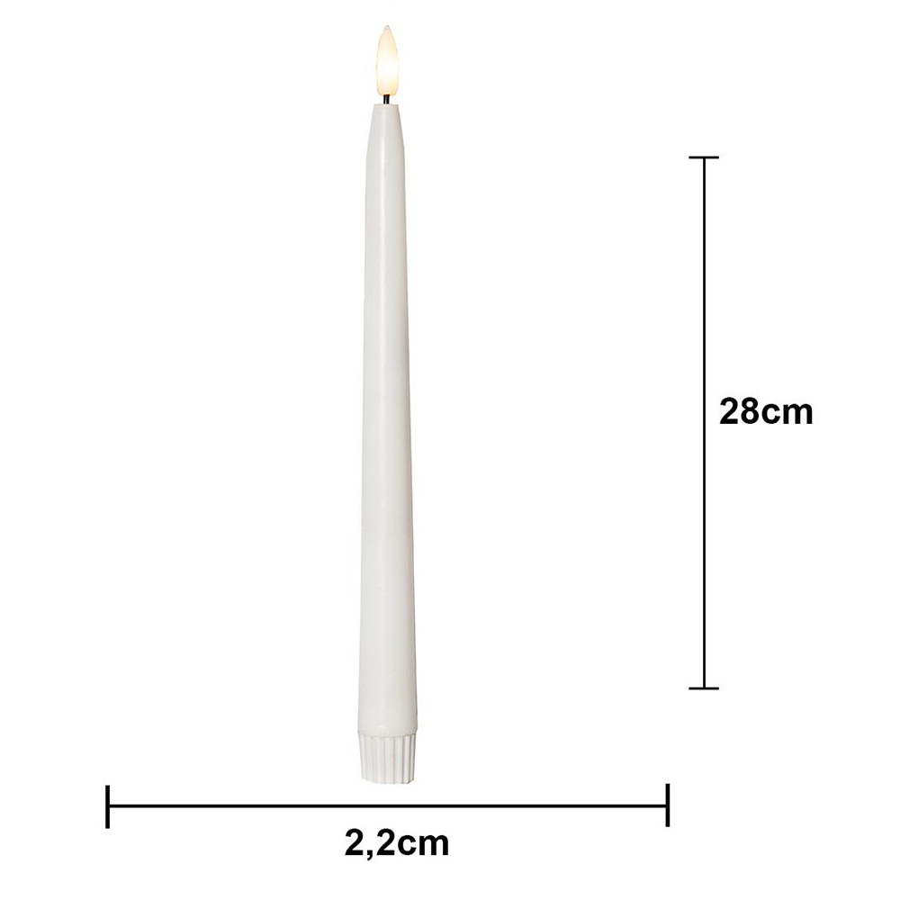 LED-Antikljus Star Trading Flamme Slim 2-pack Outdoor