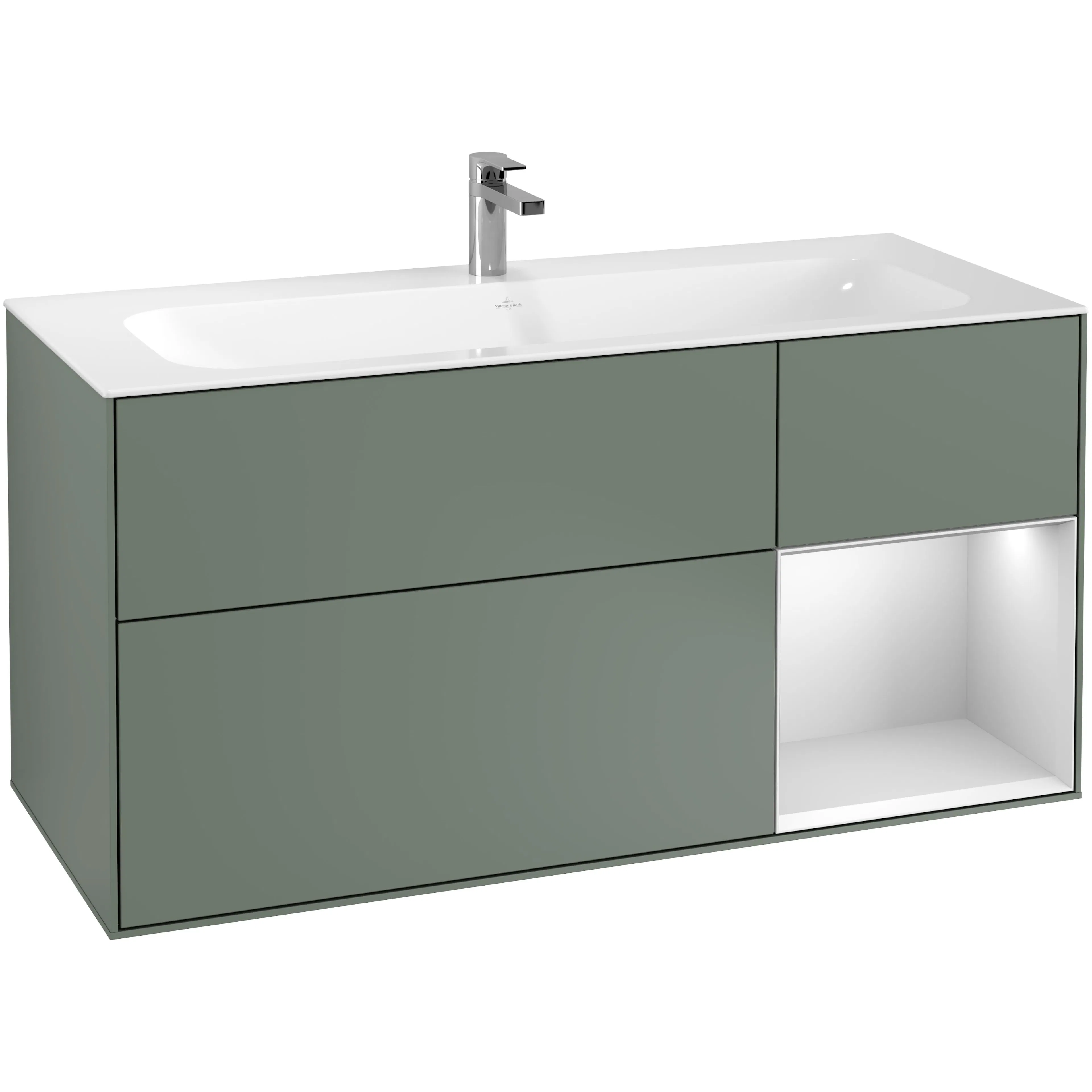 Tvättställsskåp Villeroy & Boch Finion med 3 Lådor och Hylla för Inbyggt Tvättställ