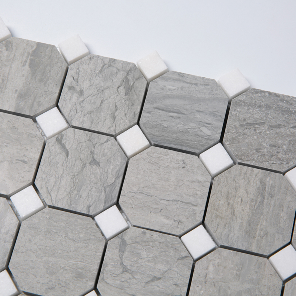 Natursten ArtStone Norway Blue Octagon Polerad 5x5 cm