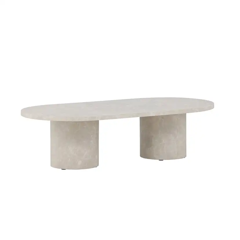 Soffbord Venture Home Narvik 32,5cm Beige Vardagsrumsbord med Marmorlook