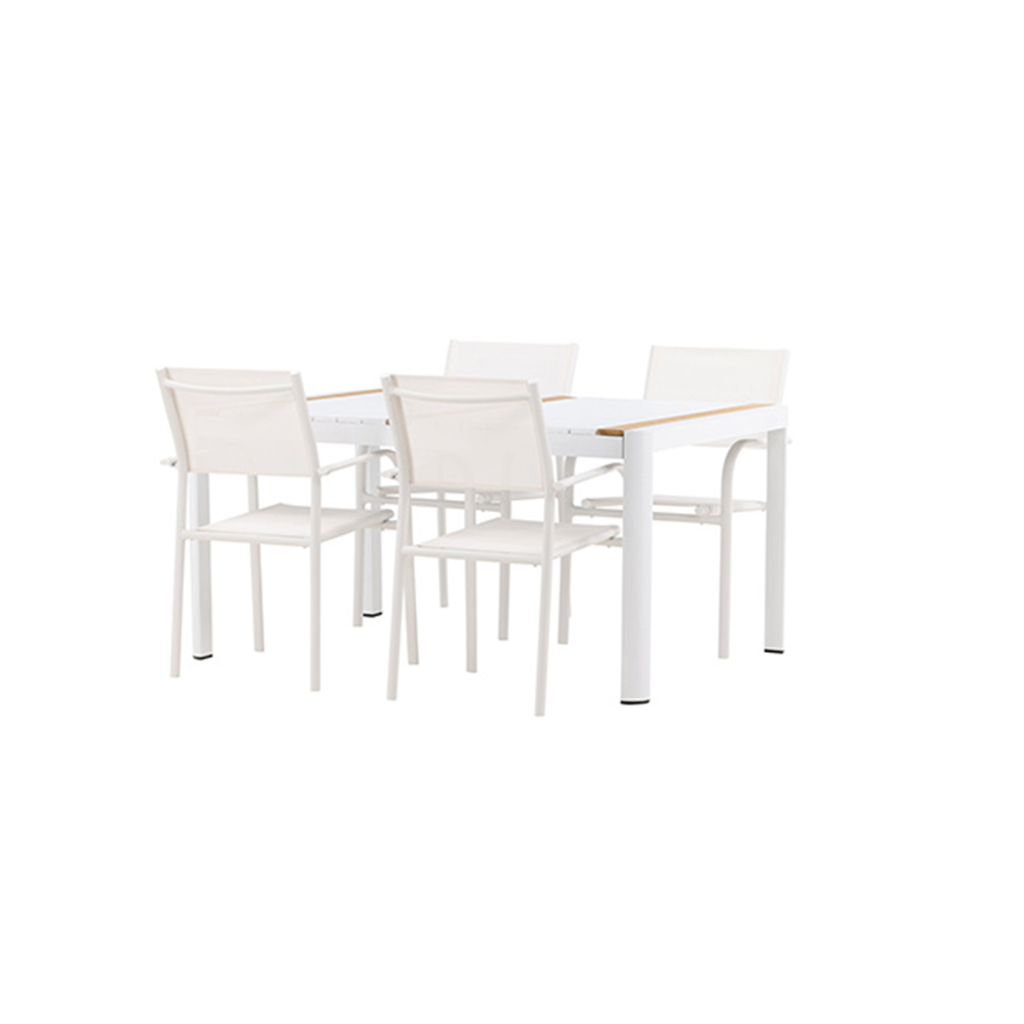 Matgrupp Venture Home Togo med 4 Santorini stolar