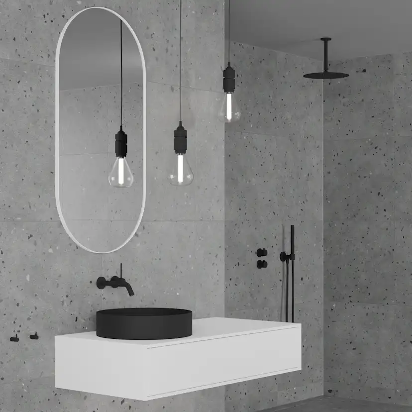 Takduschset Scandtap Steel Harmonized 2Z för Inbyggnad