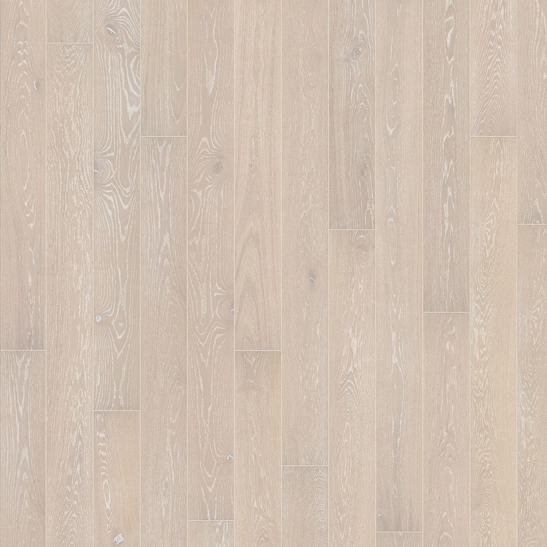 Parkettgolv Kährs Nouveau Snow Vit Mattlack Borstad Ek 2266 mm 1-stav