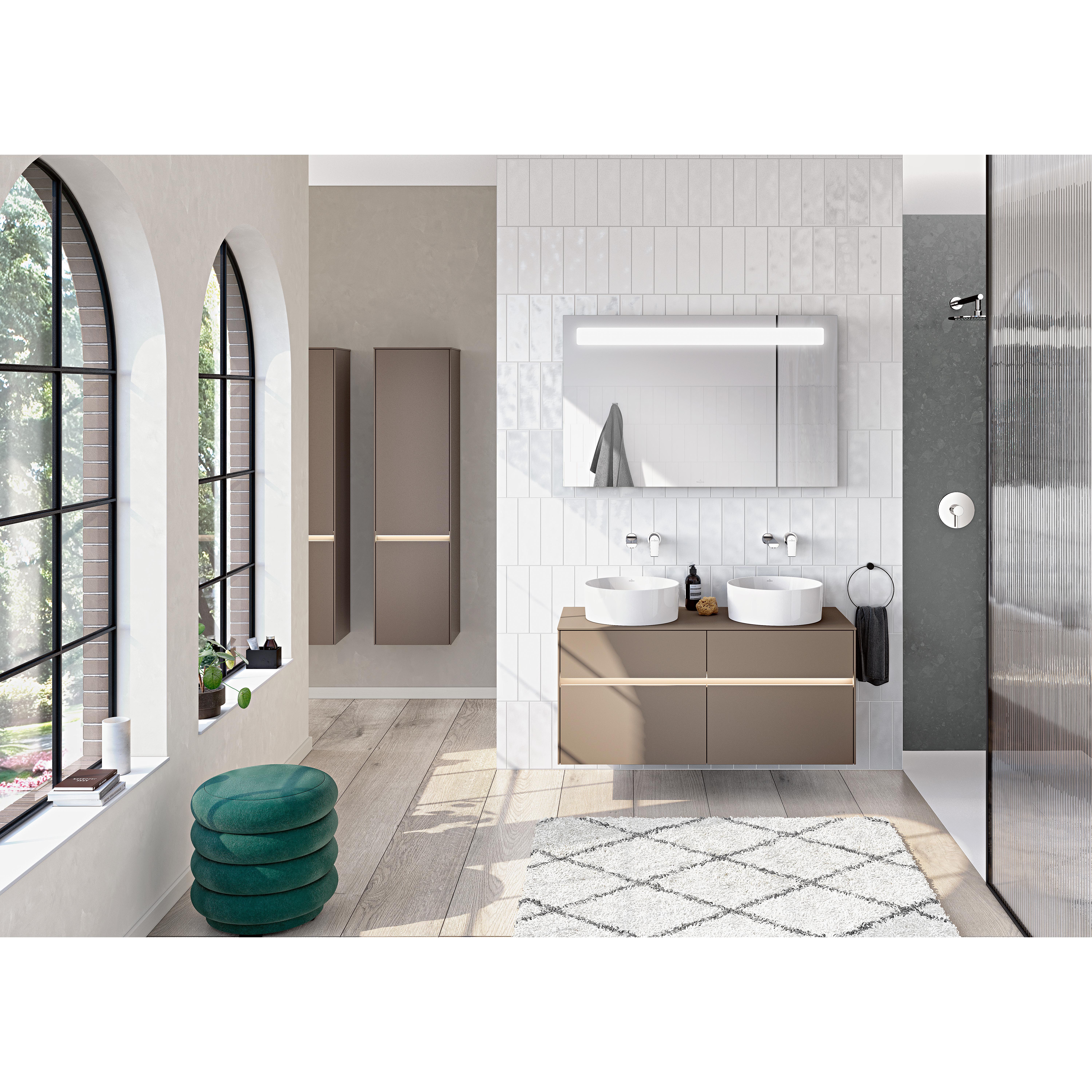 Tvättställ villeroy & Boch Collaro 4A184001 Vit Alpin, för Väggmonterad blandare
