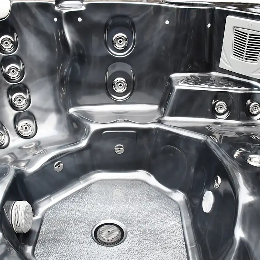 Spabad Westerbergs Sandhamn 42 Jets Svart med Lock