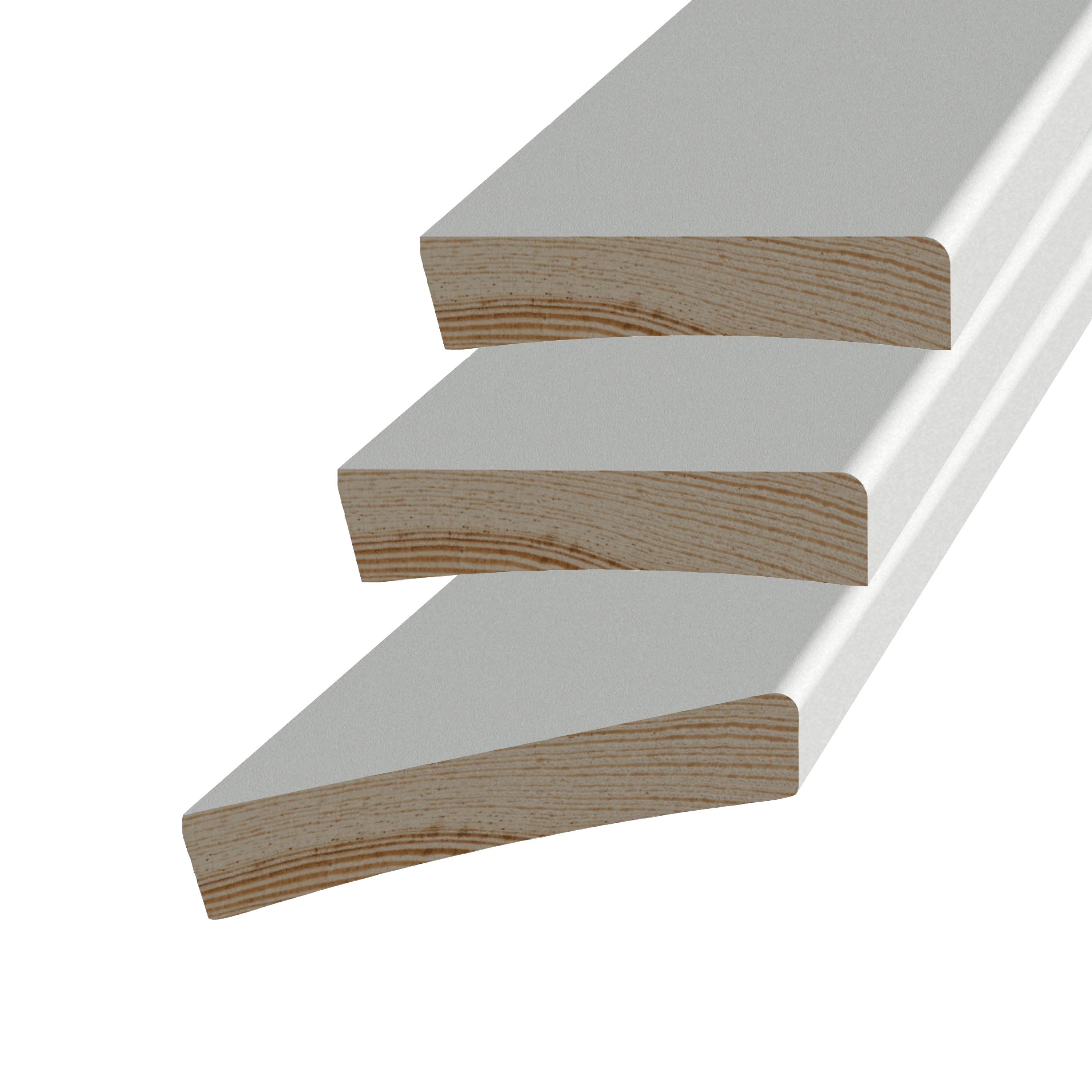 Foderset Grimslöv Trä & List 12x56 mm Vit