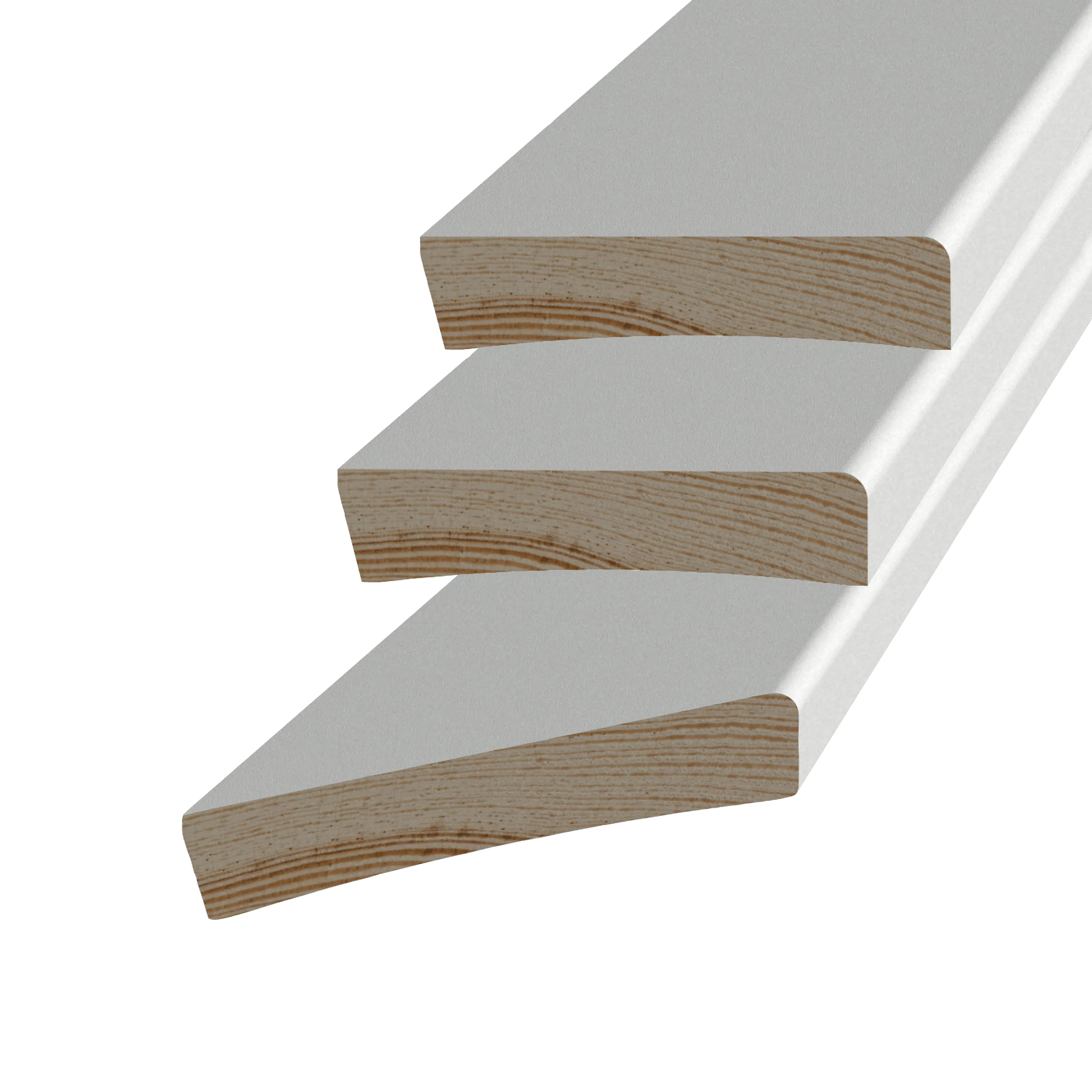 Foderset Grimslöv Trä & List 12x56 mm Vit