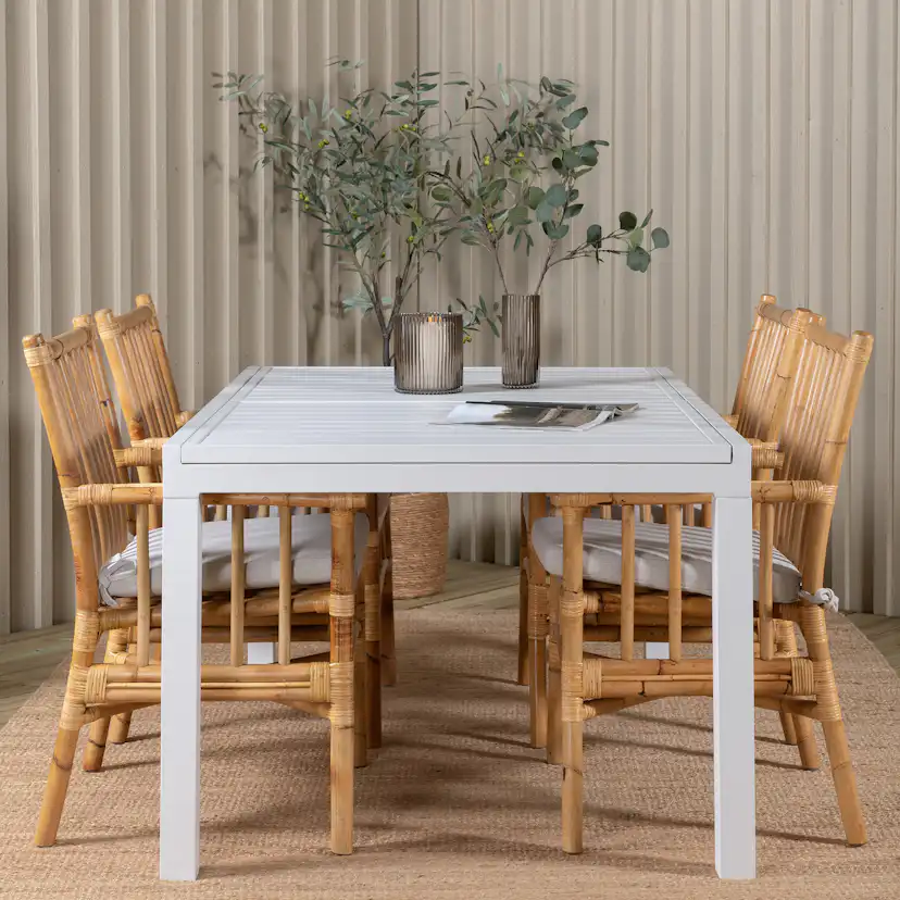 Matgrupp Venture Home Marbella med 4 Cane Stolar