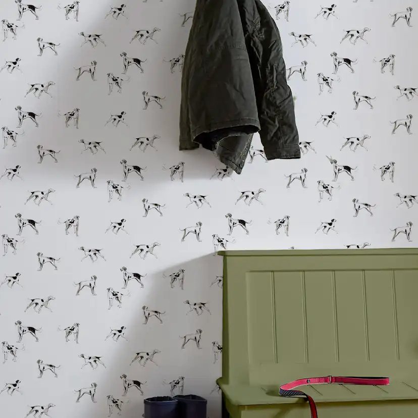 Tapet Joules Sketchy Dogs Crème