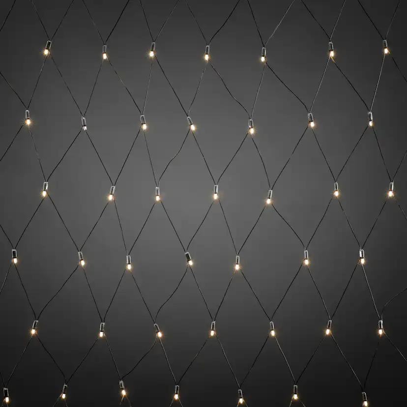 Startset nät 104 LED Varmvit/Svart