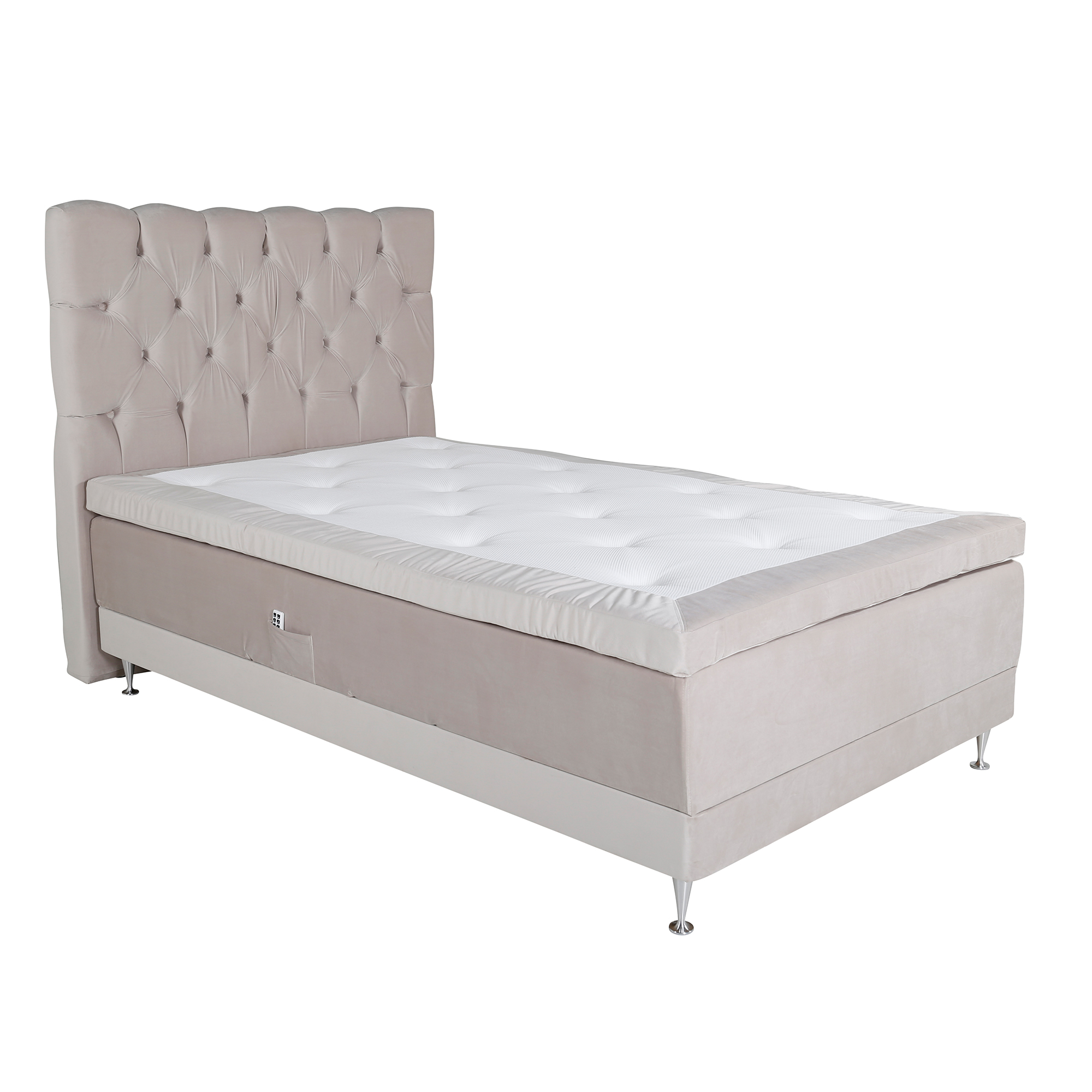 Ställbar Kontinentalsäng Venture Home Vickleby 120x200 Sammet med Sänggavel Sandvik 120