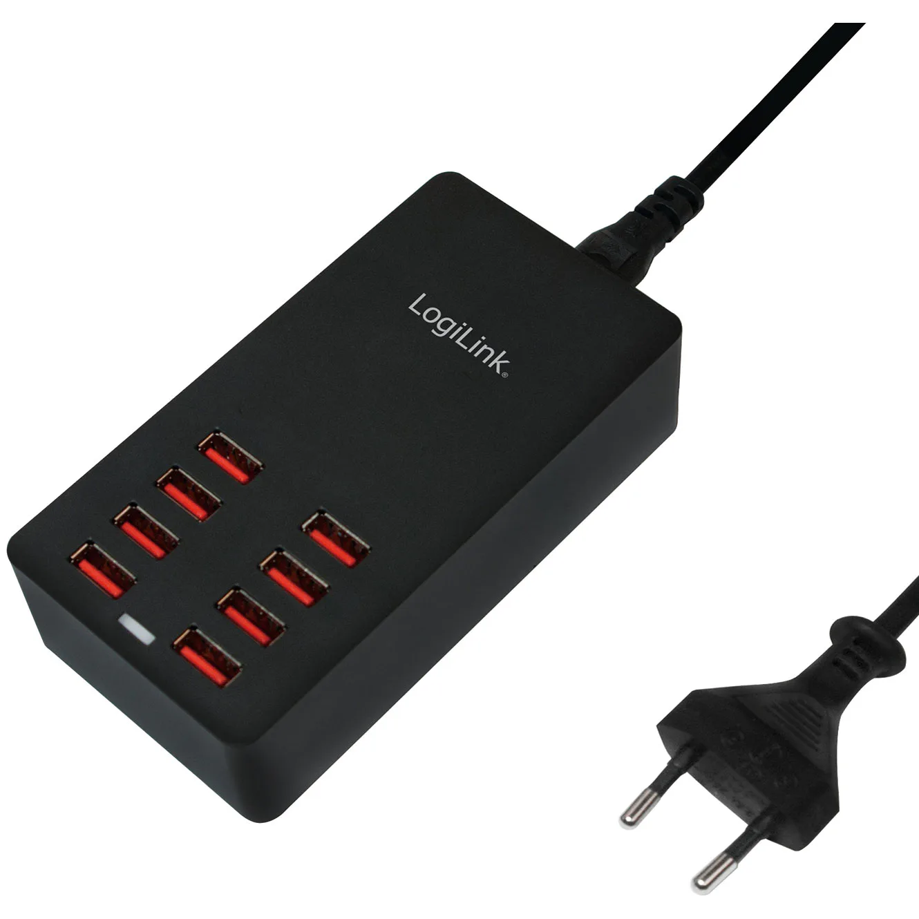 USB-laddare LogiLink 8 Portar 8,8A