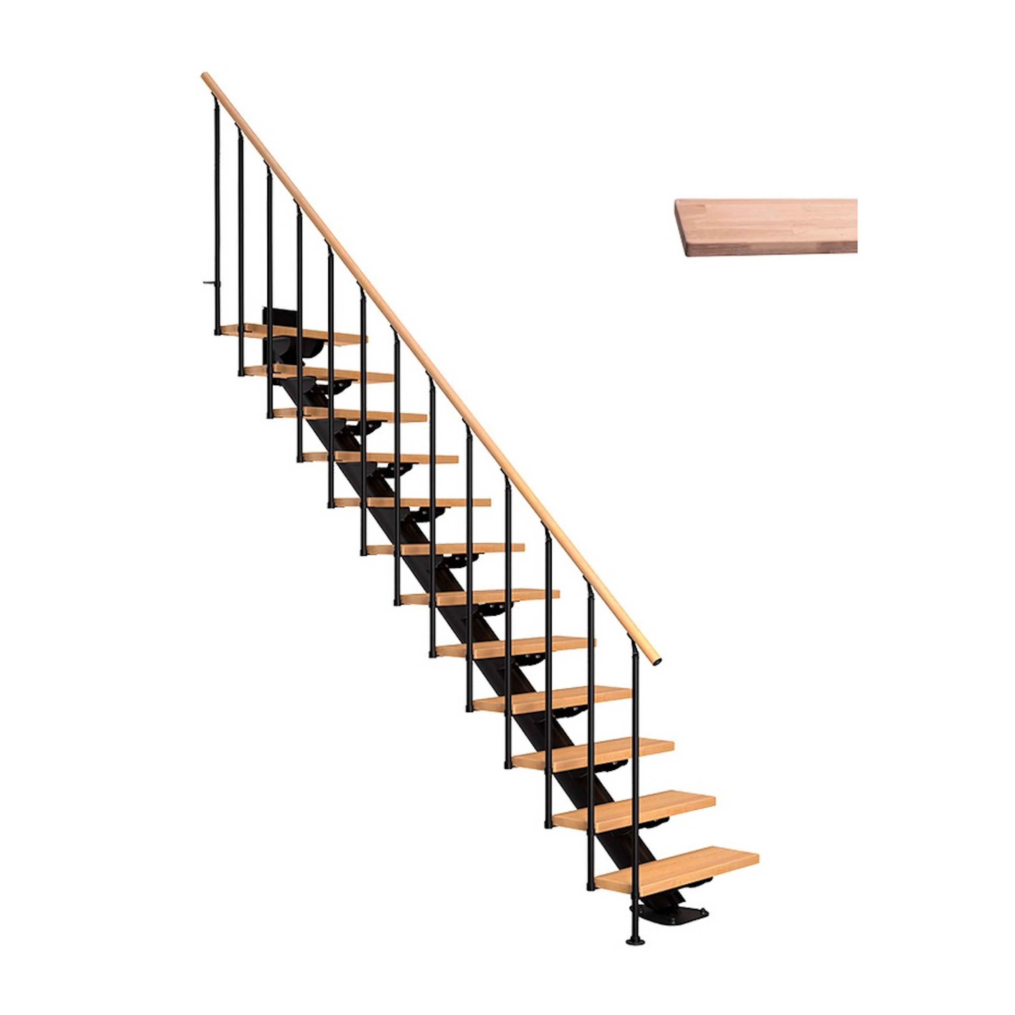 Spartrappa Dolle Sydney Ek Vit-Oljad Rak Classic II