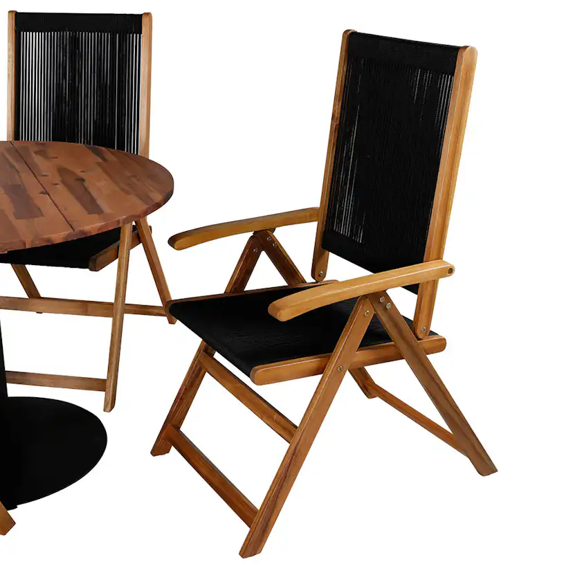 Matgrupp Venture Home Canne med 4 Jimbo Vikbara Matstolar