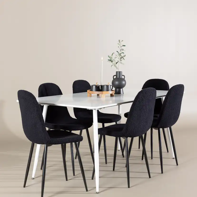 Matgrupp Venture Home Silar 180 med 6 st Polar Stolar Teddy