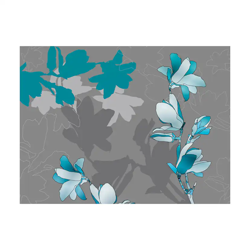 Fototapet Arkiio Blå Magnolior