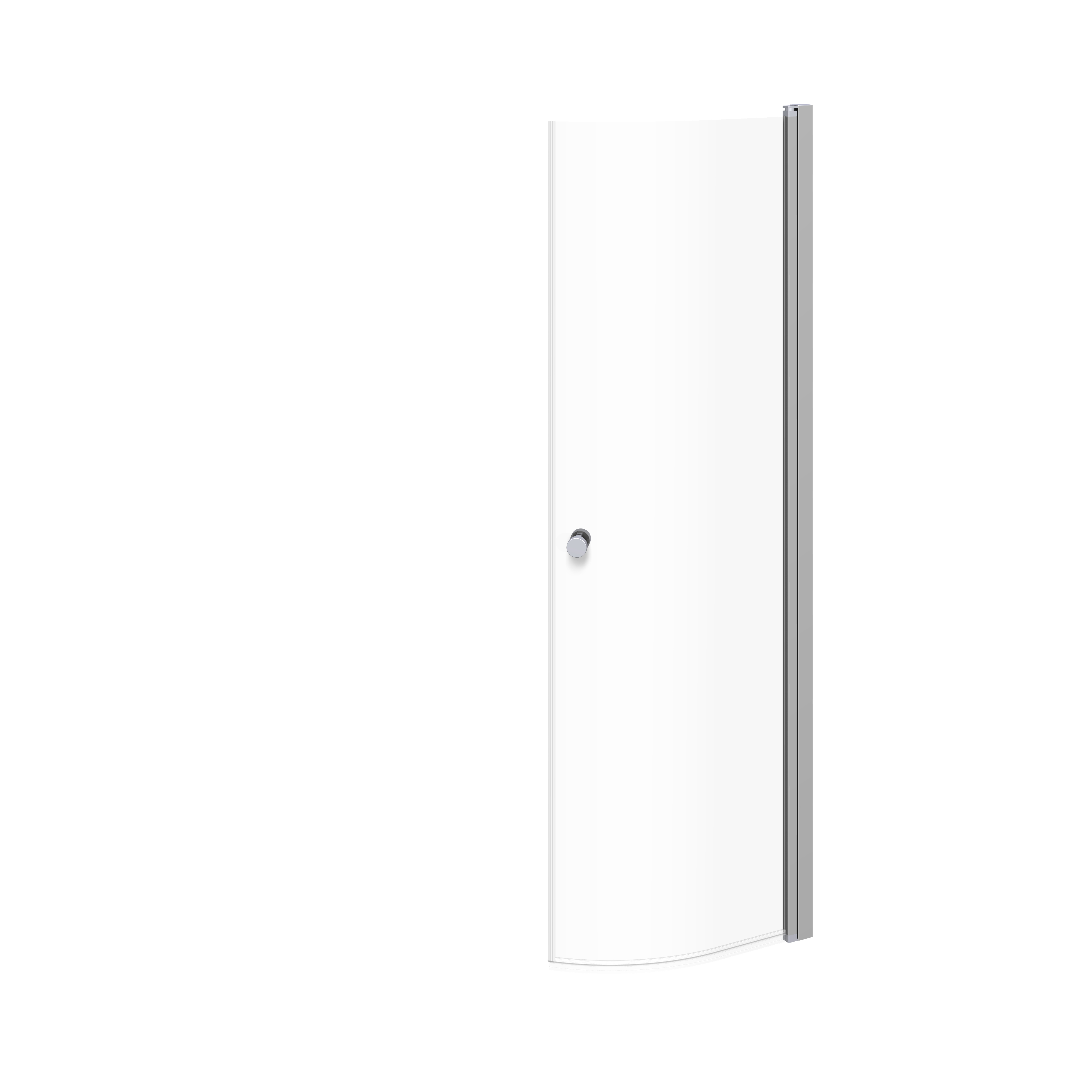 Match halvrund slagdörr 200x80 cm Klarglas, 800 mm
